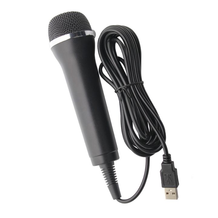 Universal USB Wired Microphone Karaoke Mic for Switch Wii PS4 PS3 XBOX  ONE/360/ PC/PS2