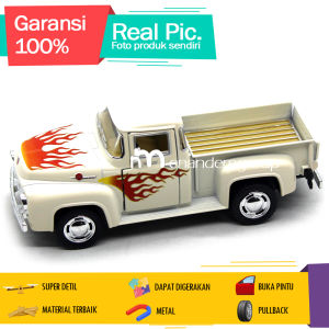 Diecast Miniatur Mainan Mobil Klasik Pick Up 1596 American Performance Vehicle F-100 Besi Metal Buka Pintu