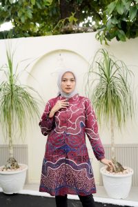 tunik batik cantik mewah premium