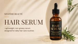 tin Serum for Damaged Hair - Lightweight Scalp Serum 2 Fl Oz Infused with Peptides Rosemary & Onion Extract - Daily Hydrating ment for Thinning Hair and Dry Scalp - MYSTERE BEAUTE
