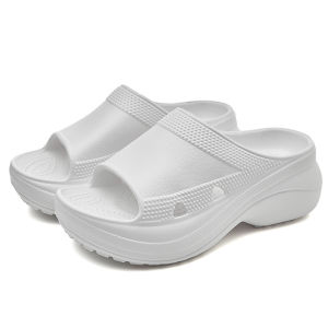 [Free Shipping] New Thick-Soled Slippers For Women Summer Outdoor Wear High-End Style Platform Sole Height-Increasing Home Use Wedge Heel Trendy