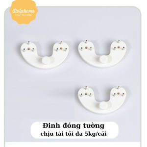 Đinh Vòng Cung Ghim Tường Dola Home Móc Treo Tranh Ảnh Đồng Hồ Đóng Tường Không Cần Khoan