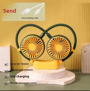 Kipas Leher Kartun Lipat USB Rechargeable Diandi DD5583 | Cute Folding Neck Mini Fan 2025