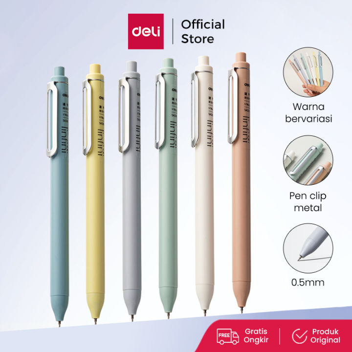 Deli Pulpen Gel / Gel Pen 0.5mm SA338 | Lazada Indonesia