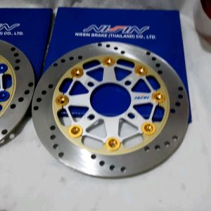 Piringan Cakram Depan Disv Brake Floating 220mm Pnp Mio/ Vario 110 125/ Beat/ Jupiter/ Vega/ Mx New Old/ Nuovo/ Scoopy/ Fino/ Genio/ Spacy/ F1zr Dll