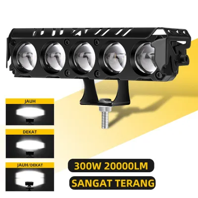 LAMPU TEMBAK SOROT PROJIE SQL 5 MATA MINI DRIVING ACDC 12VOLT 24VOLT SUPER TERANG WATERPROOF