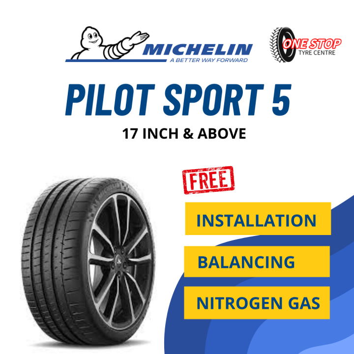 MICHELIN PILOT SPORT 5 PS5 PERFORMANCE TYRE 17 18 19 INCH 235/45R18 225/45R17  245/40R18 225/45R18 CIVIC ALTIS ACCORD CAMRY MERCEDES BMW CAR TIRE TAYAR  KERETA 225 45 18 235 40 18 245 40 19 275 35 19