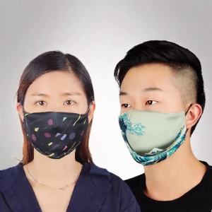 PM2.5 Anti-Pollution Face Mask with 3 Filters Foam Layer for Bacteria & Formaldehyde Protection Breathable Mouth Cover Against Odor.