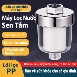 Bộ Lọc Nước Đầu Nguồn Vòi Sen Tắm Mini Lõi Bông PP 5 Micron Khử Clo Cặn Bẩn Bảo Vệ Da Đầu Nối Ren Phi 21 G1/2 Cho Bình Nóng Lạnh Máy Giặt Vòi Rửa Mặt Bát Vỏ Trong Suốt Chịu Nhiệt Bền Đẹp Dễ Thay Lõi Lọc Sạch Nước Sinh Hoạt Tiện Lợi