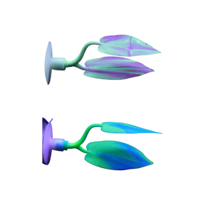 Double Layer Bettas Fish Resting Corals Aquariums Decoration Nonoxic Silicones with Easyly Clean Surfaces