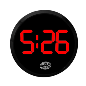 DEER Touch-Activated Car Dashboard Clock LED Time Display Mini Digital Clock Creative Simple Luminous Car Clock For Car Boat Bike Truck