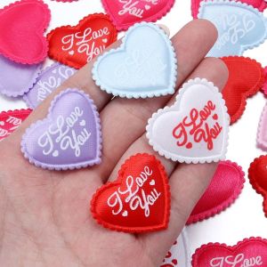 DOOUR 50PCS Chất liệu Satin Mềm Mại Những cánh hoa satin Đường kính 35mm Kết cấu mềm mại Trang trí cánh hoa cưới Lãng mạn Hình trái tim Quà tặng cánh hoa lãng mạn Tiệc cưới