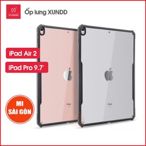 [Hỏa Tốc HCM] Ốp lưng XUNDD iPad Air 2 / iPad Pro 9.7 inch (BEETLE SERIES) Chống shock Mặt lưng trong suốt Viền TPU