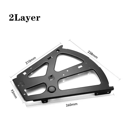 2pcs Engsel Rak Sepatu 1/2/3 Susun Braket Rak Sepatu Putar Shoes Drawer Cabinet Hinges Frame Alat Membuat Rak Sepatu