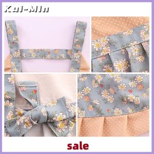 Kui-Min Cotton Canvas Floral For WomenS Kitchen Oilproof Apron With Pockets And Adjustable Waist Belt Waterproof Sleeveless Bib Apron