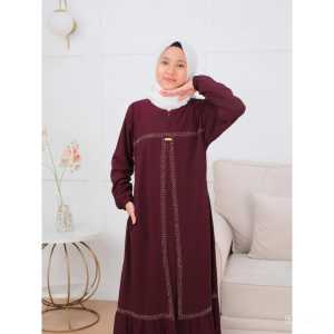 BISA BAYAR DI TEMPAT GAMIS ANAK PEREMPUAN FATEENA SWAROVSKY / GAMIS LEBARAN ANAK PEREMPUAN / BAJU MUSLIM ANAK PEREMPUAN TANGGUNG