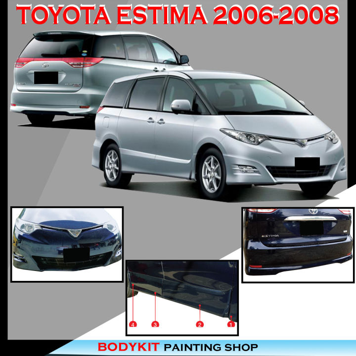 TOYOTA ESTIMA 2006-2008 AERAS STYLE SKIRTING (FRONT BUMPER, DOOR PANEL ...