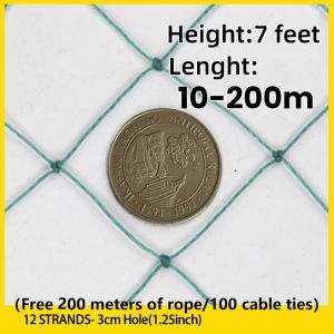 【Free Gift Rope】Net for Chicken Farm Nylon 50/100/200 Meters Lambat Range Net Pambakod Sale Chicken Net High Quality Polyethylene Corrosion Resistant Anti-aging Warranty
