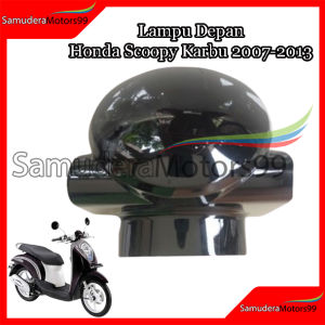 Cover Batok kepala Depan Honda Scoopy Karbu 2007-2013 Hitam Glossy