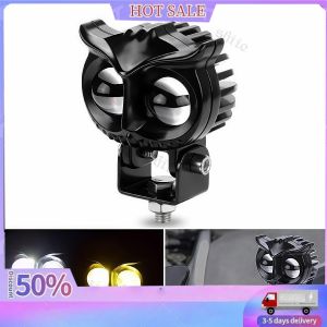 Mini LED Spot & Driving Light – White Yellow Dual Color High/Low Beam Switch Control High Performance Heavy Duty 6063 Aluminum IP67 Waterproof