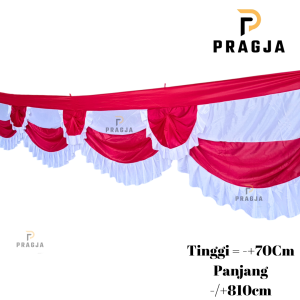 PRAGJA Bendera Indonesia Bendera merah putih polos Bendera Gapura Gedung Background BENDERA PANGGUNG BENDERA BERGELOMBANG