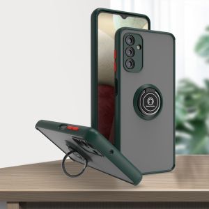 For Samsung Galaxy A05 A05s A15 A25 A35 A55 A14 Lte A13 A24 A34 A54 M54 M14 A04S 4G 5G Matte Ring Phone Case Shockproof Car Holder Ring Casing Bracket Protection Hard Back Cover