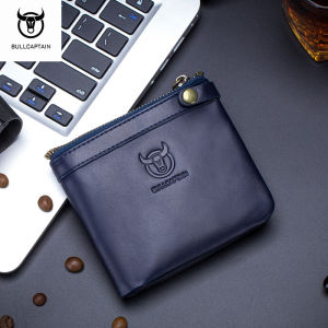 BULLCAPTAIN 100% Soft Leather Casual Wallet Mens Leather RFID Functional Wallet