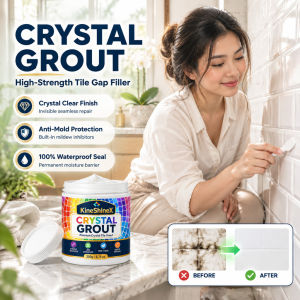 Mosaic Crystal Grout/Water Resistant Fast Drying Crystal Tile Filler/DIY Bathroom Kitchen Repair Tile Joint Filler/Strong Adhesion Long-Lasting Protection