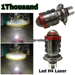 Bisa Cod LAMPU UTAMA MOTOR H4 LASER PROJECTOR 32watt