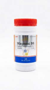 Viên uống Magnesi B6 Giúp giảm suy nhược thần kinh căng thẳng đau cơ bắp chuột rút - Lọ 120 viên nén