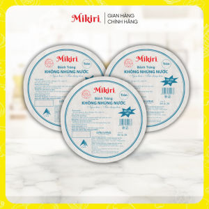 Bộ 3 túi Bánh tráng tròn Mikiri không nhúng nước size lớn nhỏ - tiện lợi - ăn liền