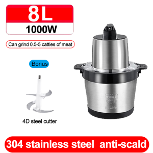 【15 years warranty】8L Heavy Duty Electric Meat Grinder Original Made In Japan 6 Speed Control 8-blade Chopper For Vegetables/Meat Grinder For Food All Purpose Processor And Grinder For Baby Food Prepare