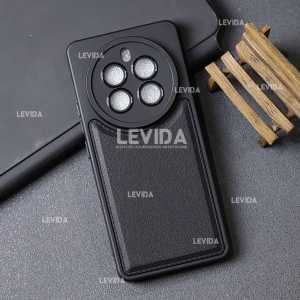 Softcase Leather Pro Macaron Black Realme 13 4G Realme 13 Pro Plus