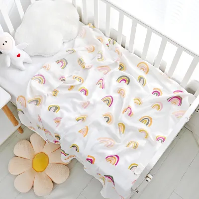 Cotton Baby Muslin Blanket 100*100cm Blanket Newborn Soft Swaddle
