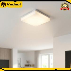 Square Bathroom Light 60W 6500K E27 Base Square Ceiling Lamp for Living Room Corridor Bathroom