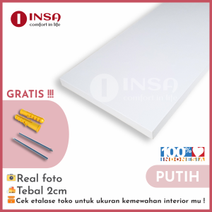 Rak Ambalan Aesthetic Panjang 80cm Lebar 10/15/20cm Tebal 2cm