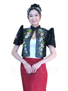 Filipiniana Bolero painting - Chinese collar