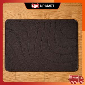 Thảm Chùi Chân Chống Trơn 38x58cm Cao Cấp – Thảm Lau Chân Nhà Tắm Thảm Trải Sàn Thấm Nước Nhanh Đế Cao Su Chống Trượt
