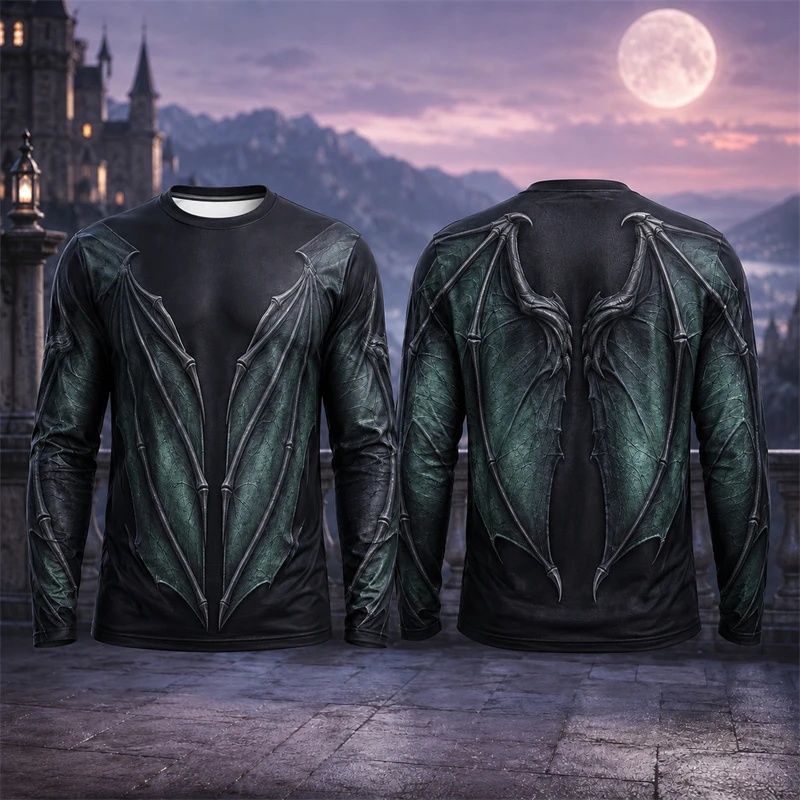 HUYT TSHIRT [Local Stock] Christmas Halloween Halloween Men Long Sleeve ...