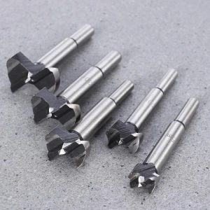 Bộ 5 mũi khoan gỗ khoét lỗ tròn 15mm 20mm 25mm 30mm 35mm siêu bén