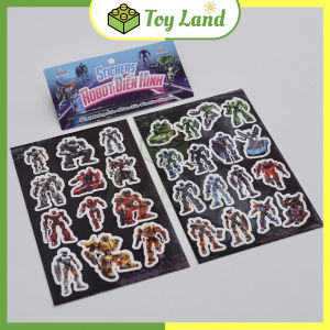 [LHT] Sticker Robot Biến Hình AAA Chống Nước Bền Màu Siêu Dính Đồ Chơi Trẻ Em Bóc Dán Tương Tác