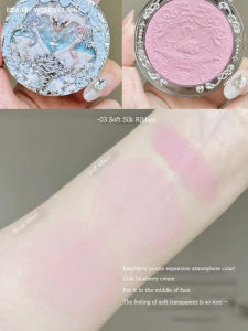 Flower Knows Swan Ballet Collection Embossed Blush Matte Powder Cheek Blusher Long-lasting Natural Brightening Cosmetic 5g