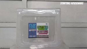 NIKKO HEAVY DUTY STORAGE FLIP TYPE WITH WHEELS (TRANSPARENT)