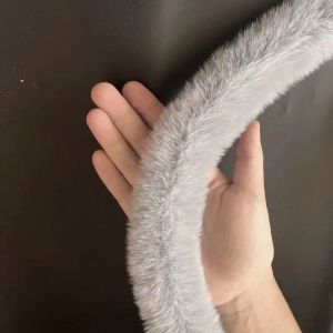 SUPERSTITION EFFLUENCE78SU6 Cuff Plush Strip Faux Fur Ribbon Tape Handmade Wool Tops 1M Artificial Fur Stripe Decoration DIY Apparel Sewing Fluffy Trim