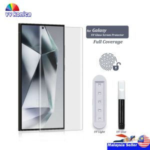 Samsung S24 / S23 / S22 / S21 Ultra / S20 Ultra / S20 / S10 Plus + Liquid UV Glue Tempered Glass Screen Protector