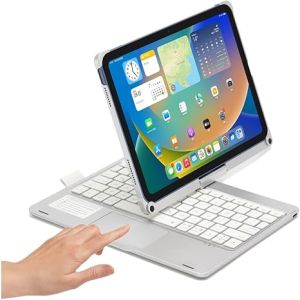 Tsuki Easy for iPad Magic Keyboard Case for iPad Pro 11Air 11 M2Air 13 M2Pro 13 M4Pro 12.97/8/9th Generation 10.210th Gen 10.9Air 4 Air 5 10.9Air 3 Pro 10.5Mini 6 Rotatable Bluetooth-connection Backlight Keyboard Cover