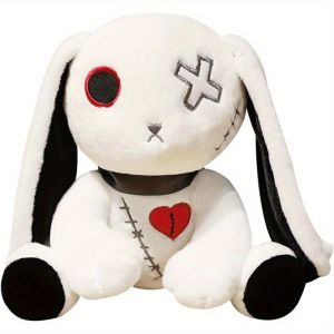 MAOMEI Phong cách Gothic Thú nhồi bông hình thỏ theo phong cách Gothic. Ma quái Dòng sản phẩm tối màu Búp bê thỏ nhồi bông Kinh khủng Dễ thương Búp bê thú nhồi bông Halloween