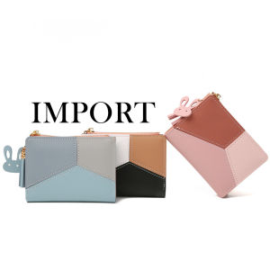 Atdiva Exclusive Dompet Lipat Wanita Import Bahan Kulit Sintetis High Quality Prism Wallet