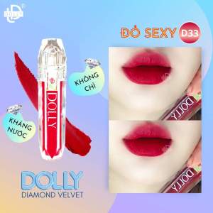 Son kem lì DOLLY DIAMOND hàng chính hãng bền màu lâu trôi không chì [MÀU HỒNG TIỂU THƯ]
