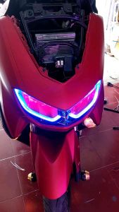2 Picis Lampu Alis LED Slim Flexibel 12V UK 30cm untuk Motor Nmax Vario Aerox Beat Mio